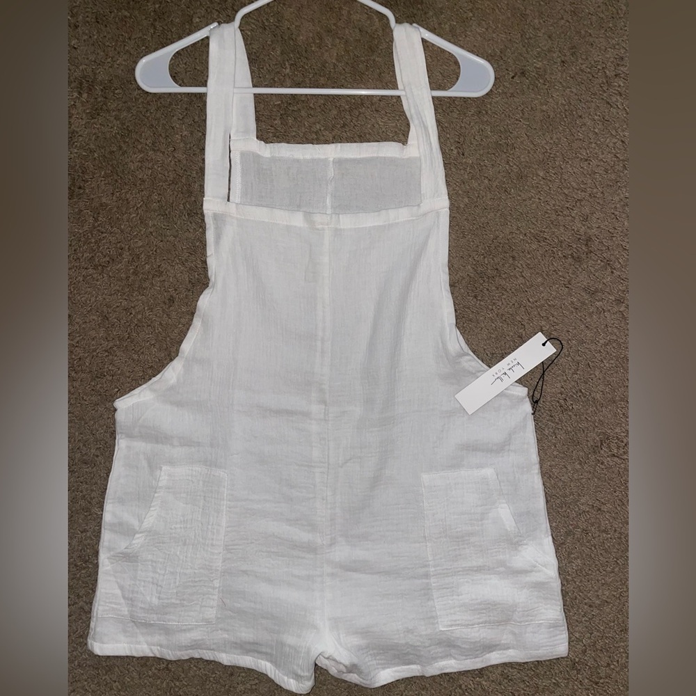 NWT- Nicole Miller Cotton Gauze Cover-Up Romper
